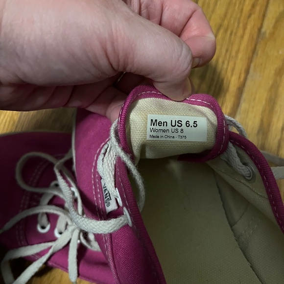 Vans Pink Canvas Sneakers - Picture 6 of 7